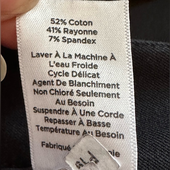 Talbots Navy Blue Curvy Straight Leg Mid Rise Sz 10 With Back Pockets - Picture 5 of 13